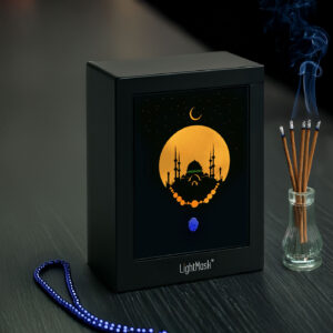 Eid Mubarak Shadow Box – Glowing Mosque with Tasbeeh | LightMask Eid Special