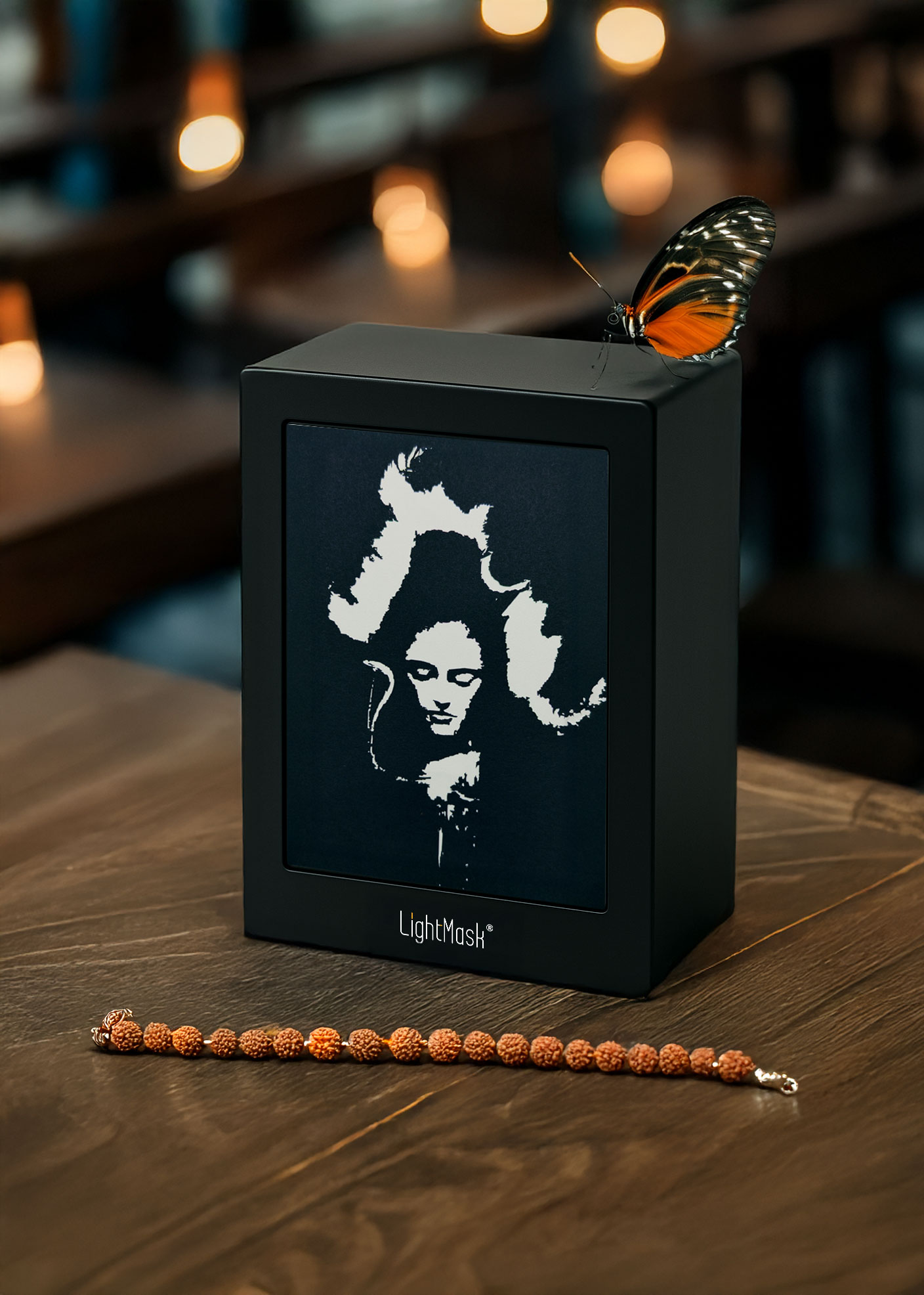 Divine Glow of Shiv – Shadow Box Frame with Artistic Radiance