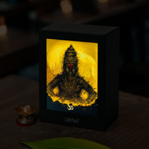 Vitthal Darshan Shadow Box Frame – Glowing Divine Presence of the Lord