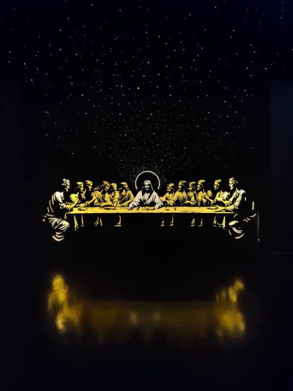 The Last Supper – Sacred LightMask Shadow Box with LED Illumination