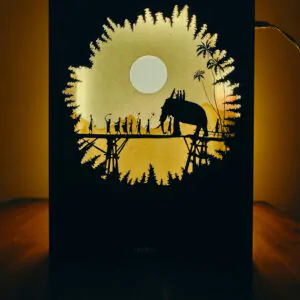 Kerala Onam Festival – Shadow Box Frame | Rural Life & Traditional Celebration Decor